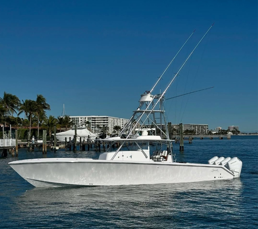 Offshore center console boat for sale in South Florida.